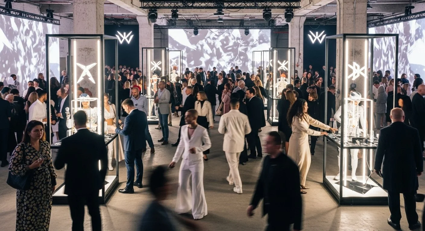 Modern corporate brand event production with lighting and atmosphere in L.A.