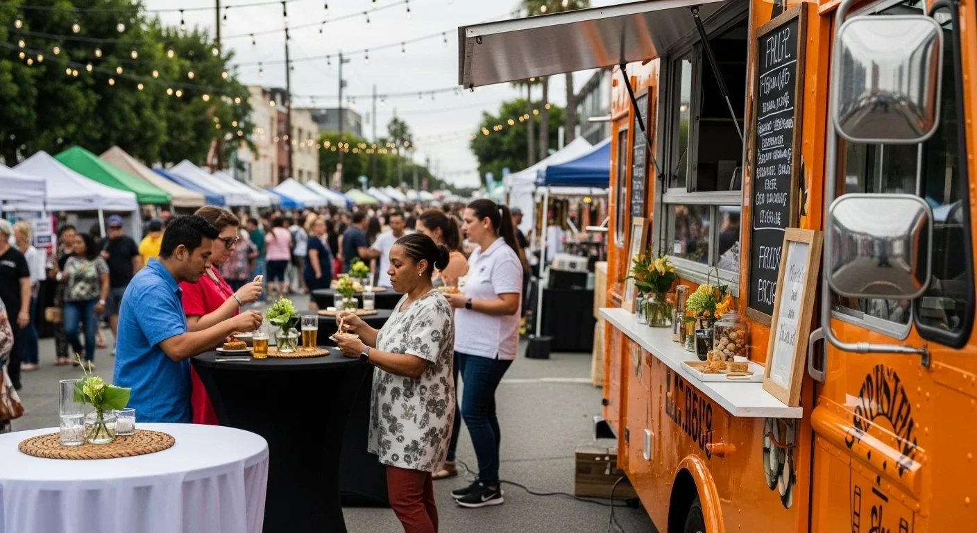 Public and community event production with large-scale guest flow in L.A.