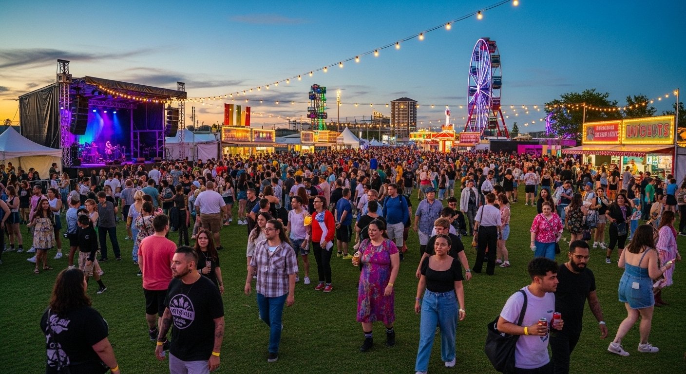 Large-scale event production highlighting flow, timing, and visual impact.