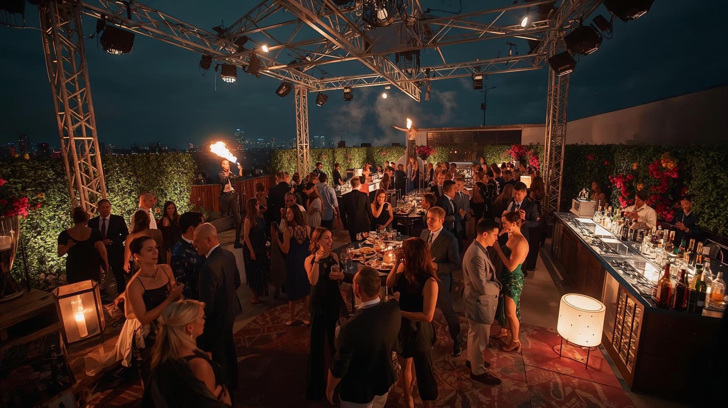 Experiential event design focused on mood, pacing, and movement.