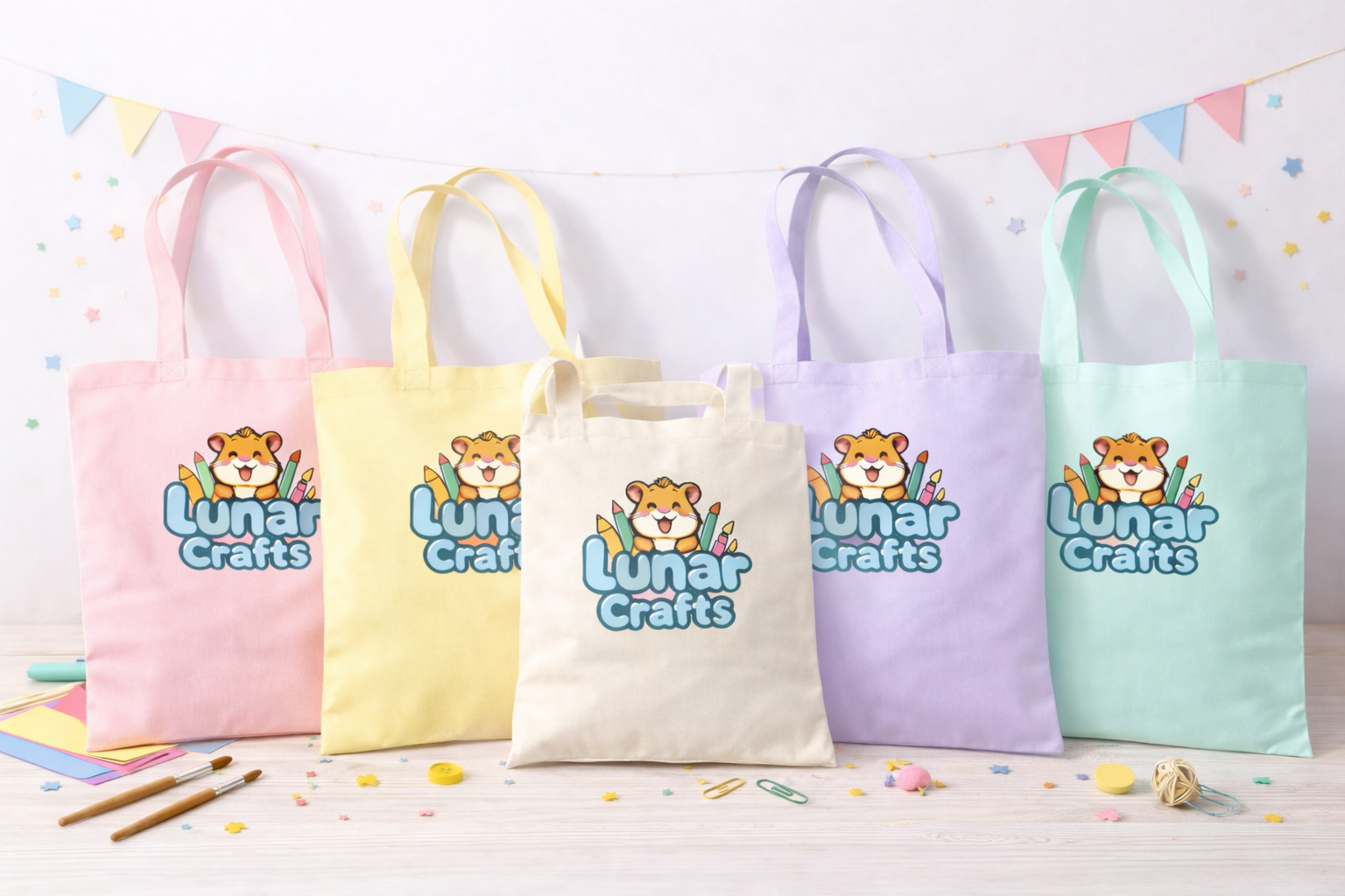 Lunar Crafts Tote Bag (various colours)