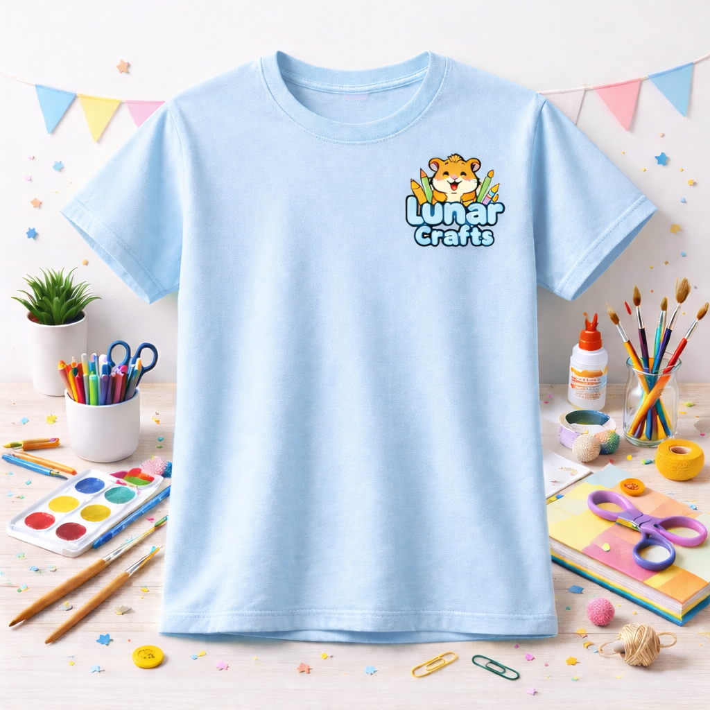 Lunar Crafts T-Shirt  Adult  Blue