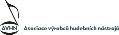 AVHN logo with the text 'Asociace výrobců hudebních nástrojů'.