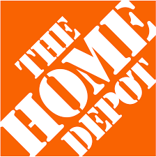 The Home Depot logo with orange background and white text.