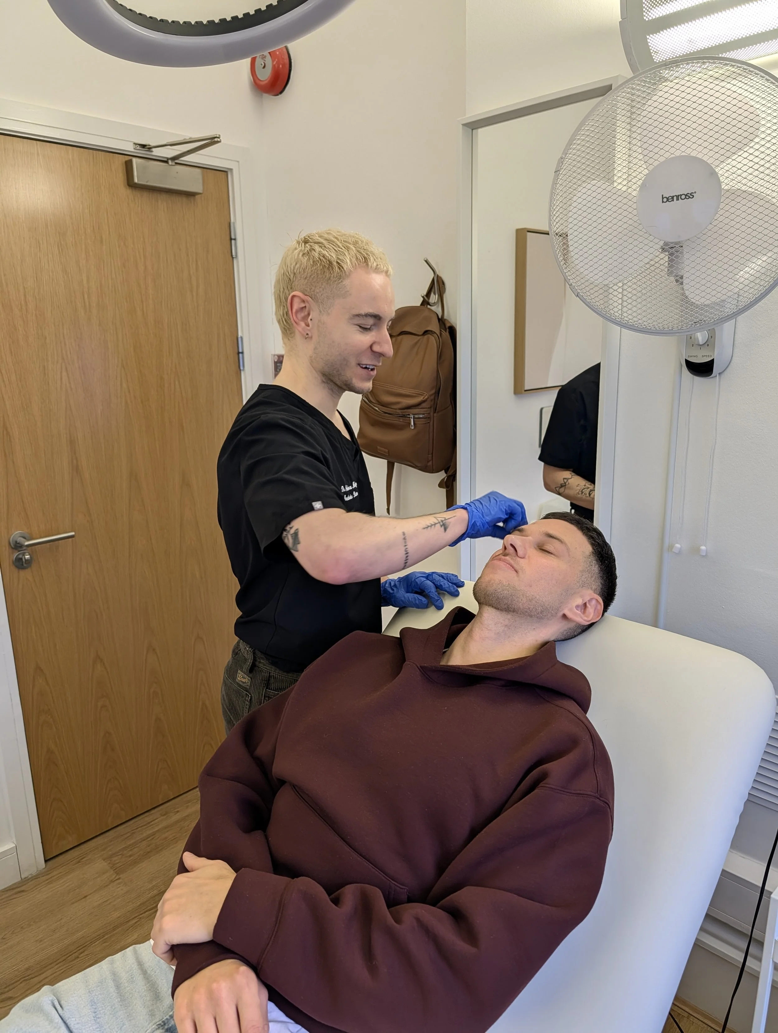 man having skin booster in manchester