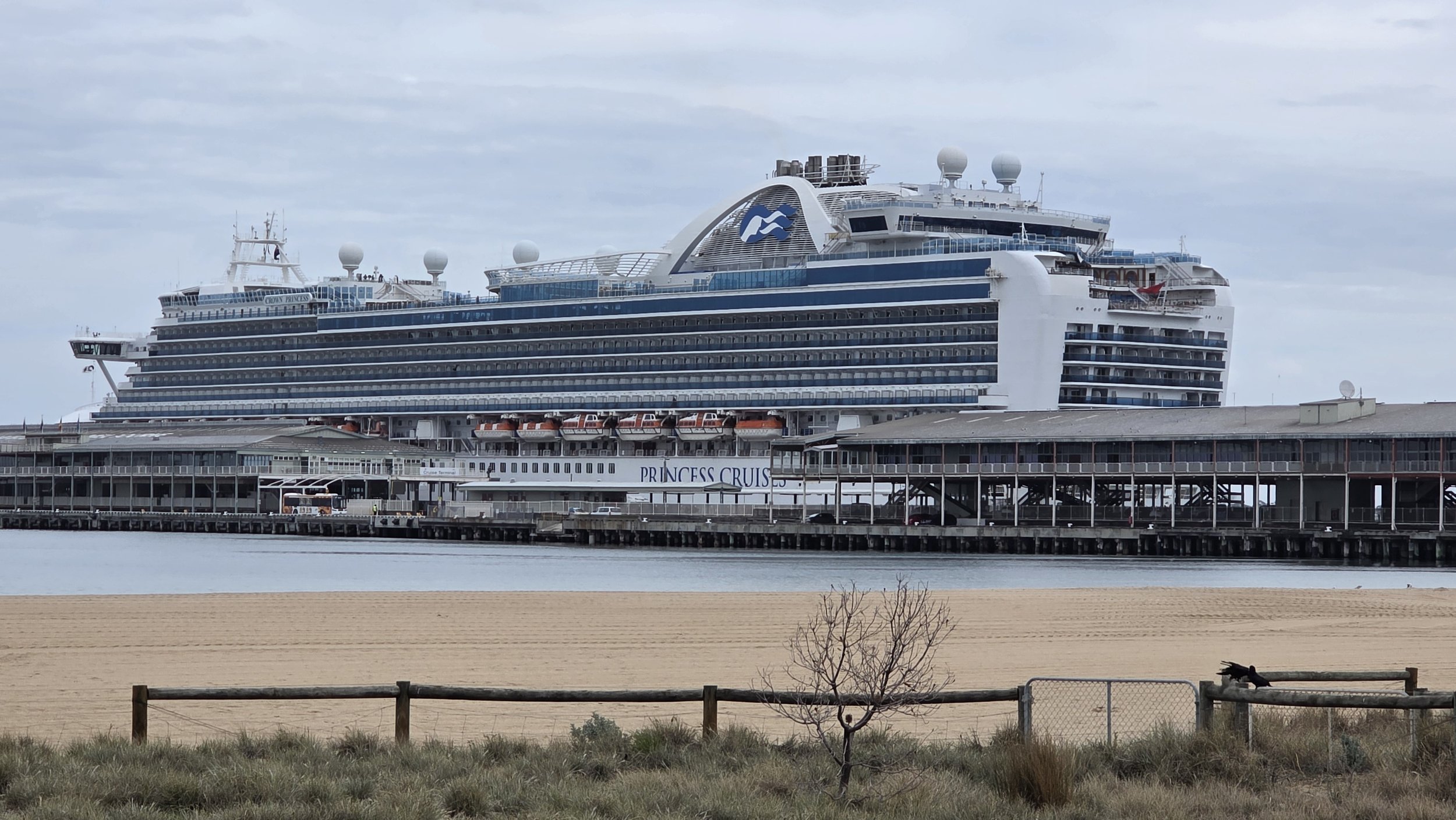 Crown Princess docked at Station Pier Melbourne