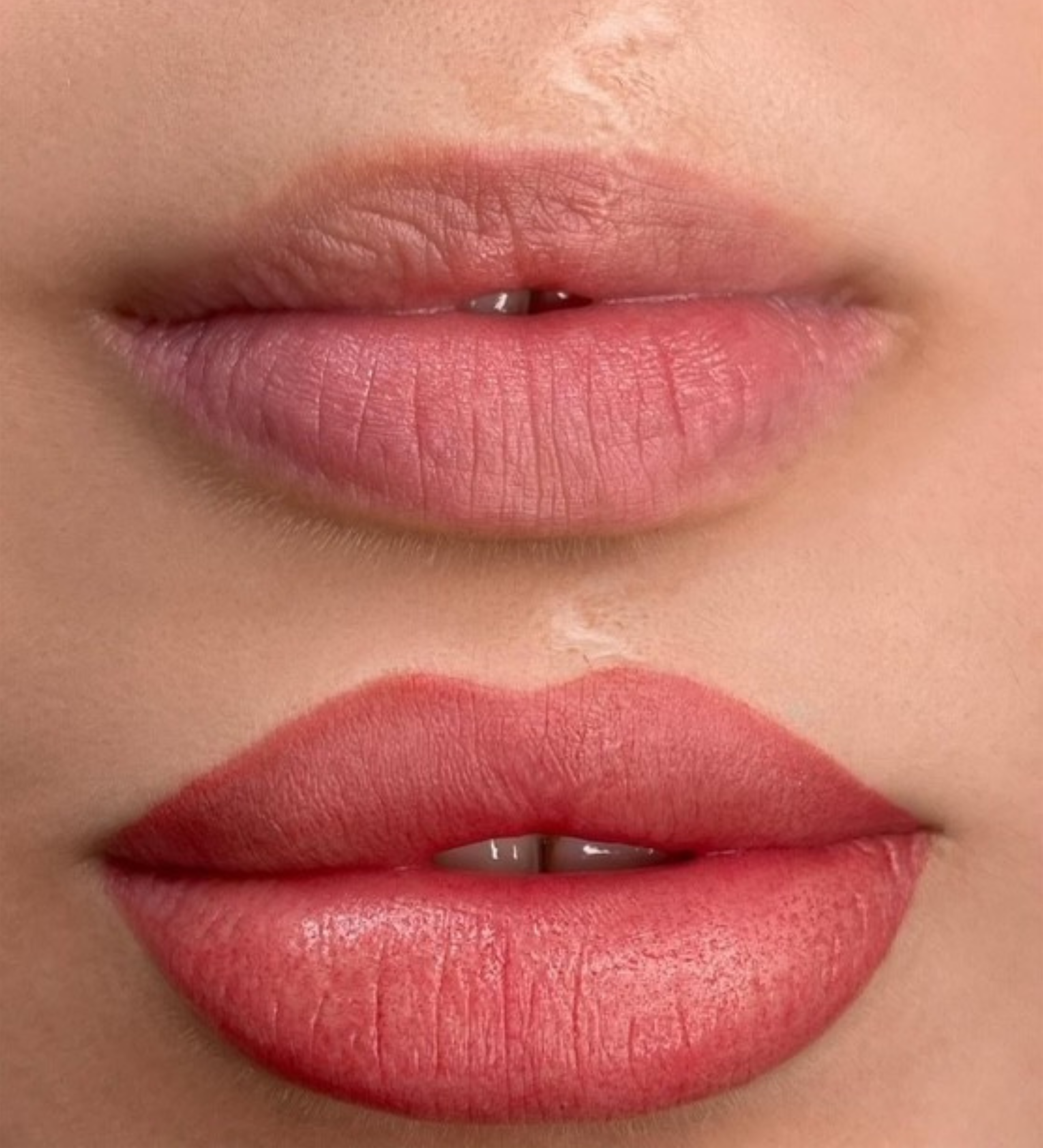 Maquillage permanent des lèvres technique lip blush au rendu naturel réalisé chez Onyx Studio à Marseille