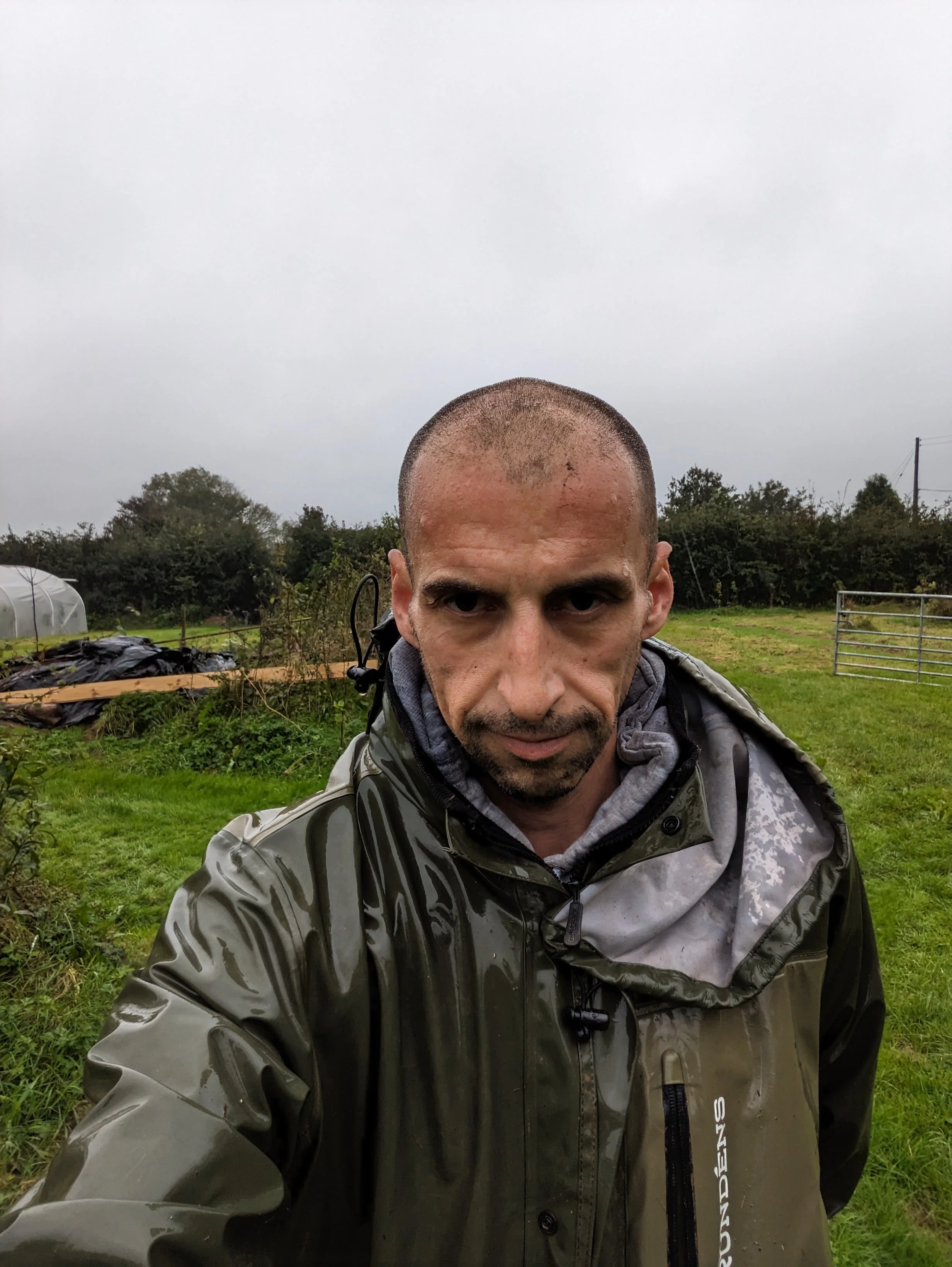 Totnes Gardening in the Rain