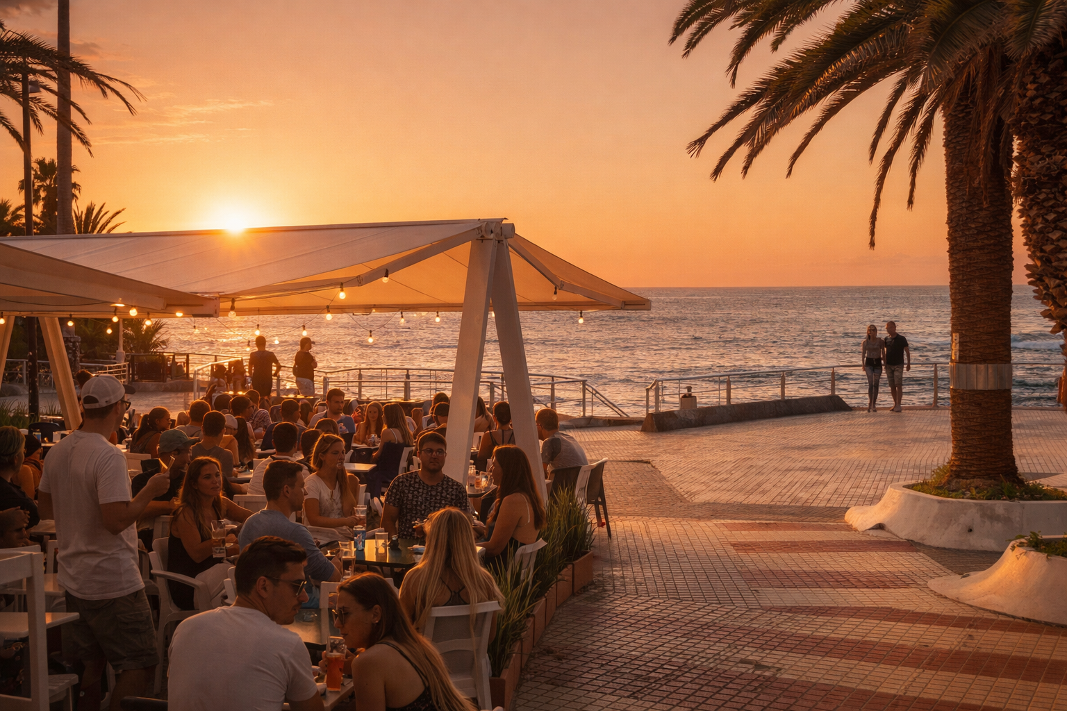 Sunset at mokelino Tenerife