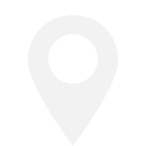 Black background with a white location pin icon in the center.
