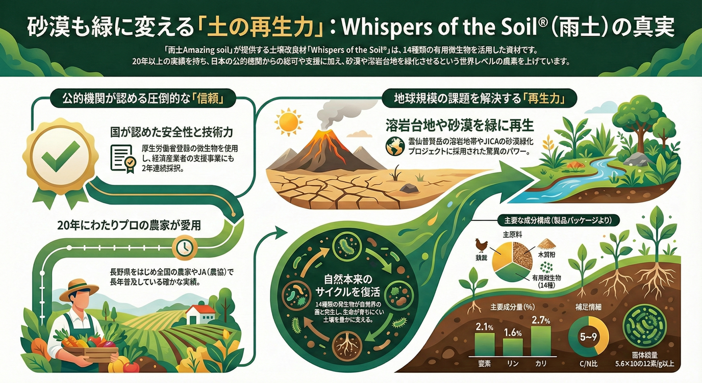 砂漠や溶岩台地も緑に。世界が認めた「土の再生力」の秘密。