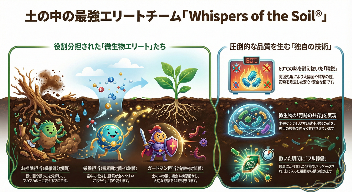 土の中に「最強のエリートチーム」を派遣しませんか？