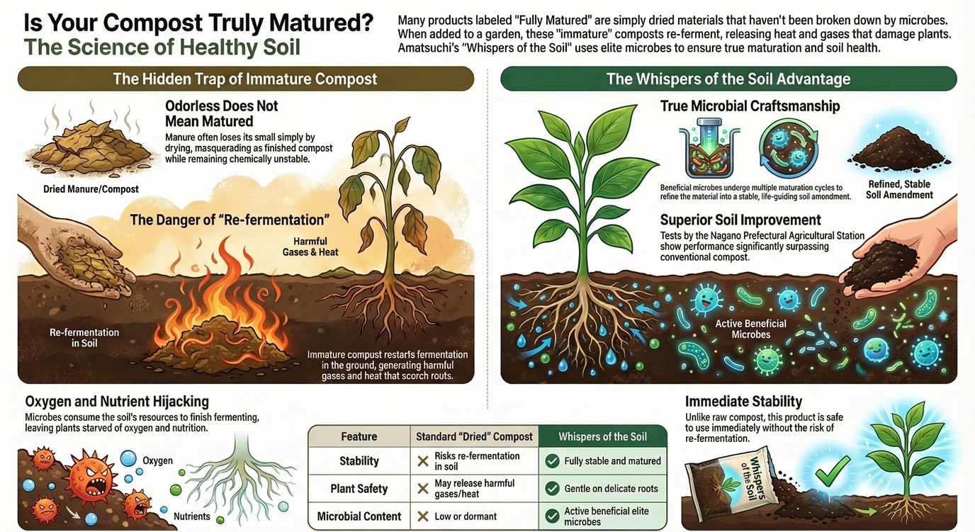 Is Your "Fully Matured Compost" Truly Ready? — How to Choose Without Damaging Your Soil