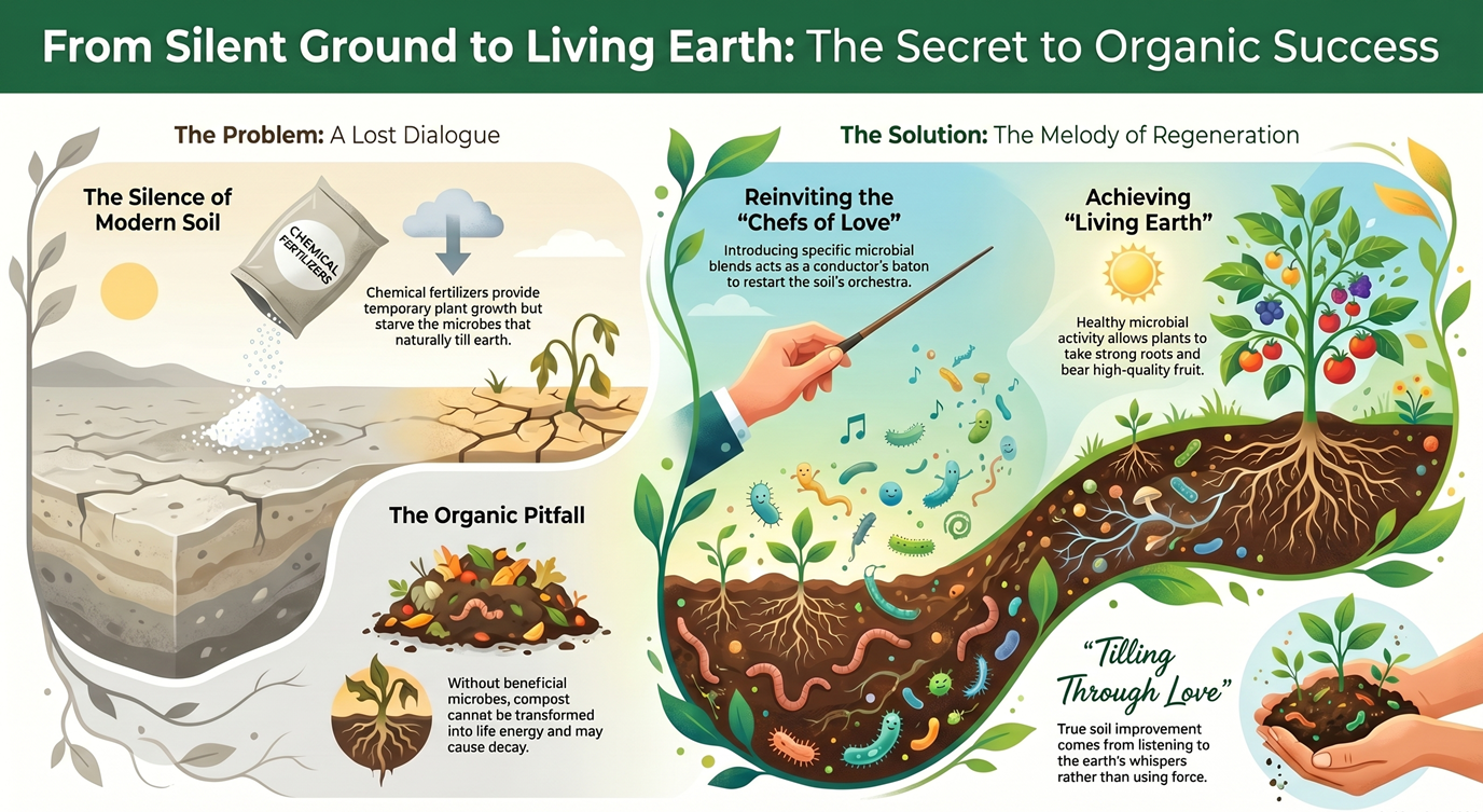 Soil is Tilled by Love: A New Tale of "Living Earth" Conducted by Beneficial Microbes