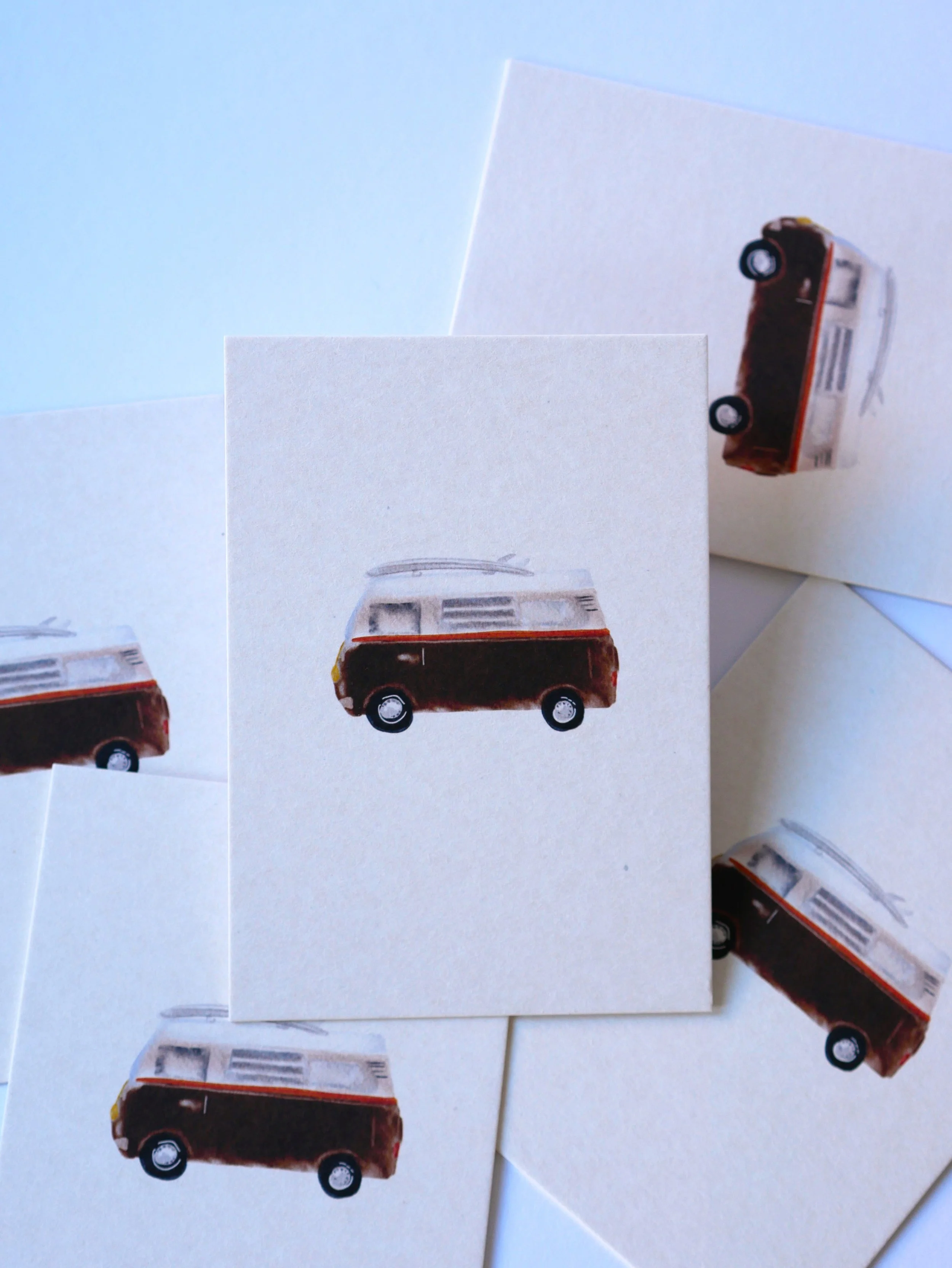 Postkarte Bulli