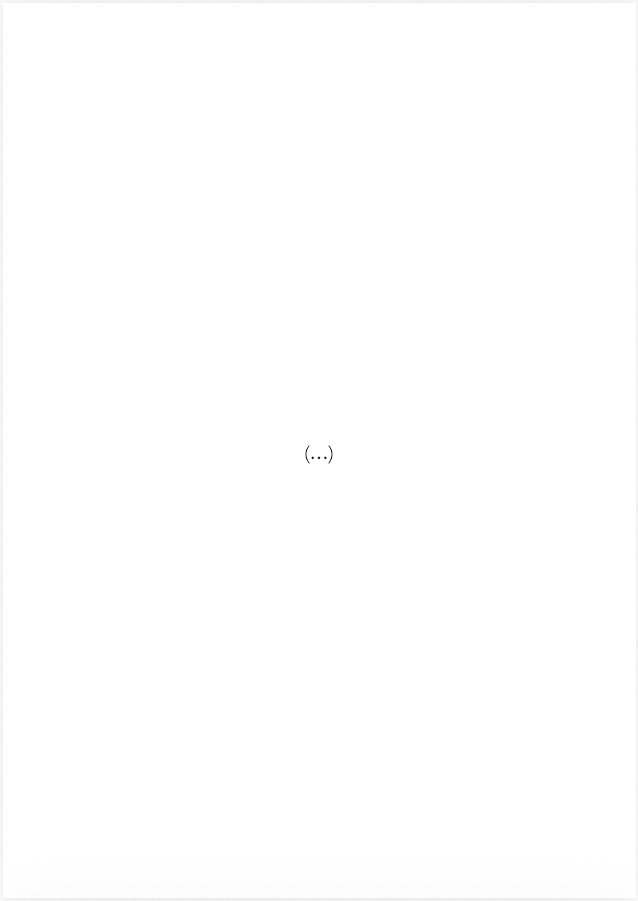 Une page blanche avec un texte '(...)' au centre