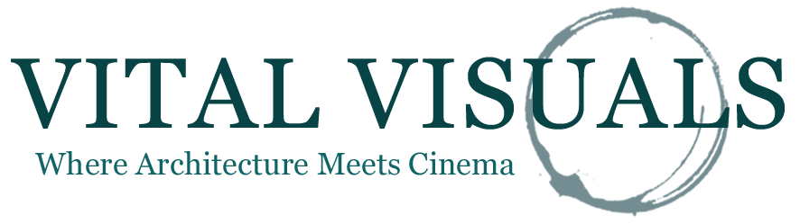 Logo for Vital Visuals - Where architecture meets cinema