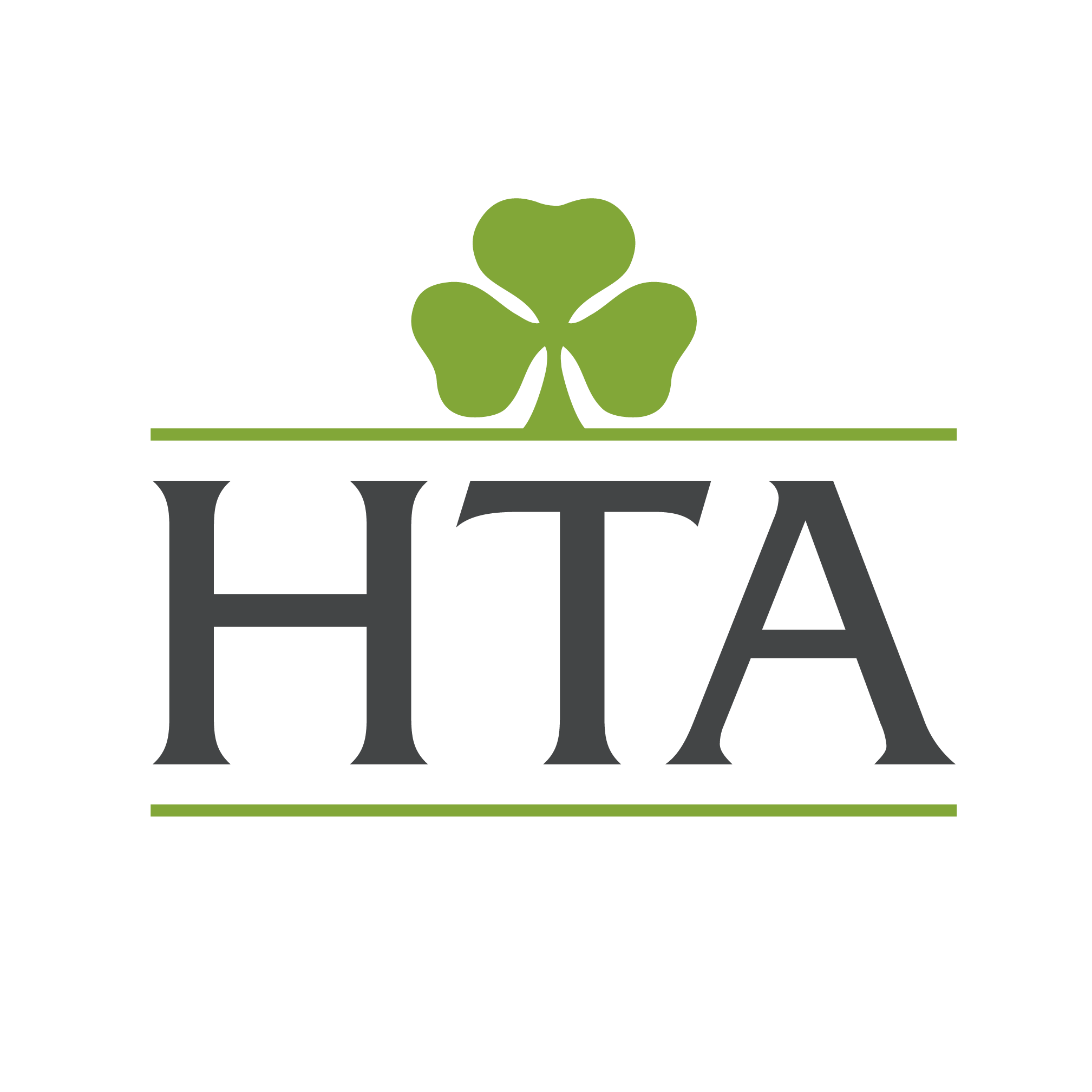 Logo of the Horticulture Trade Association with green clover symbol.