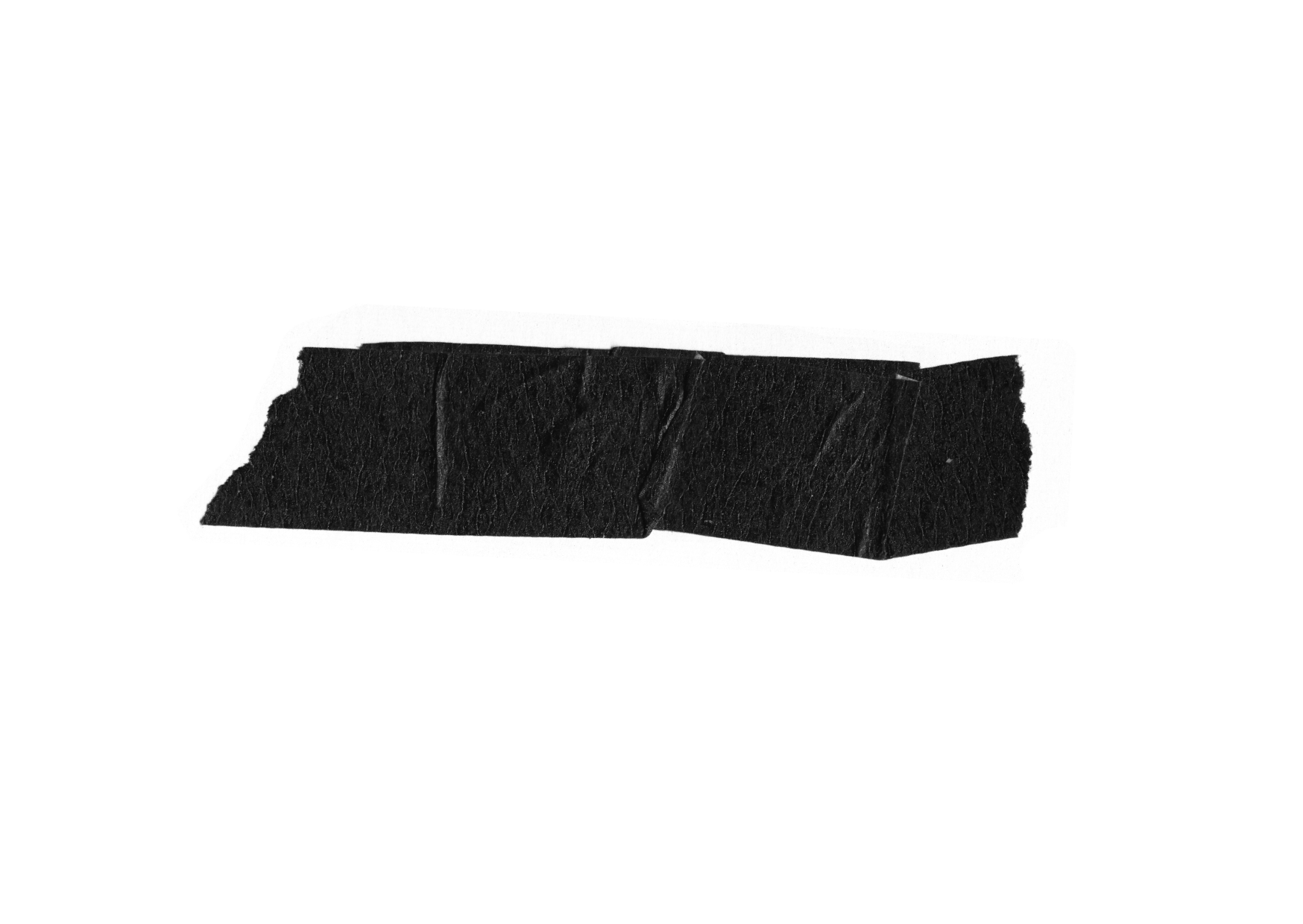 Ein schwarzer Steinblock, gewölbt an der Oberseite, auf einem transparenten Hintergrund.