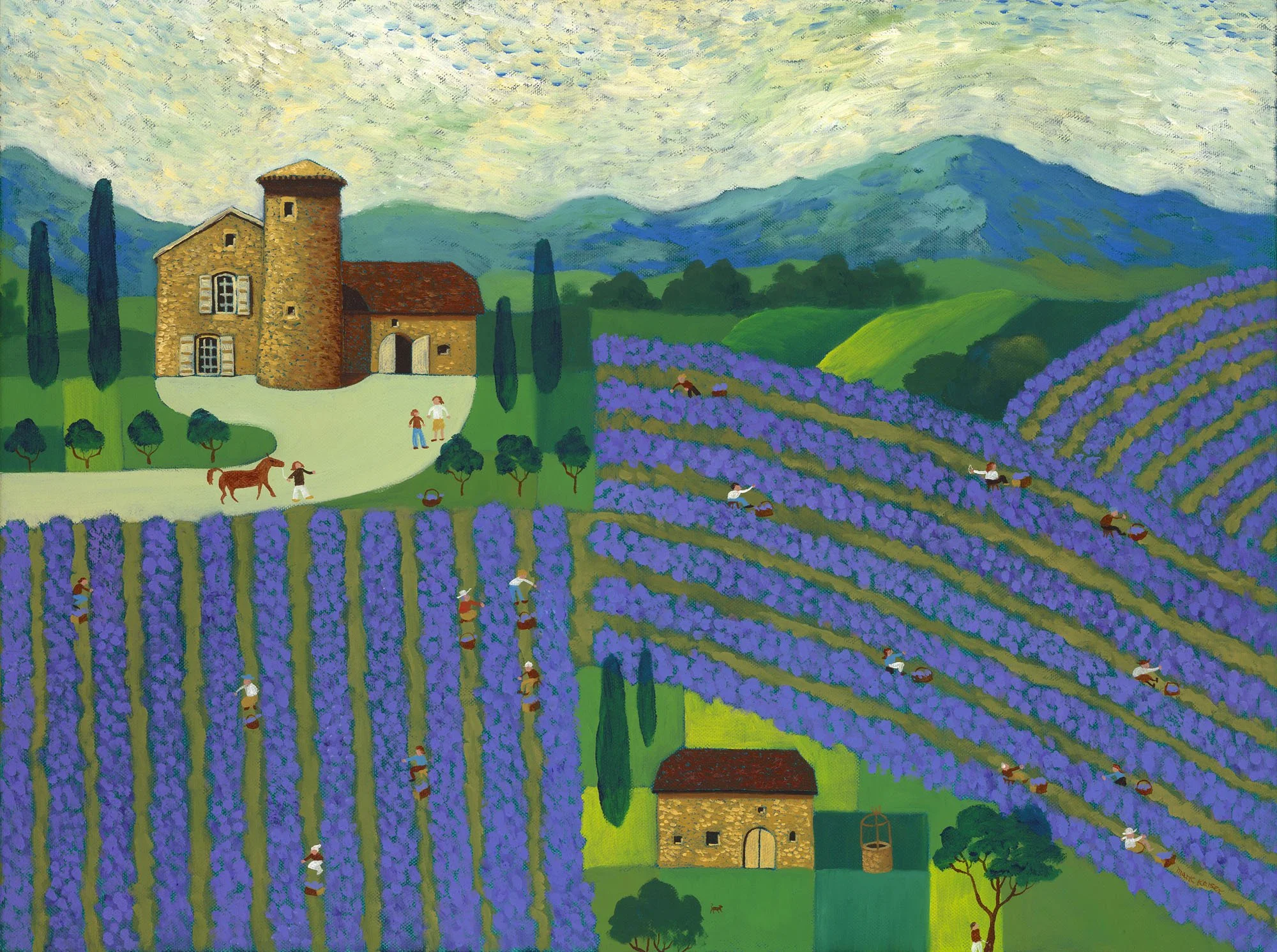 Pickers in the Lavender Field, Provence