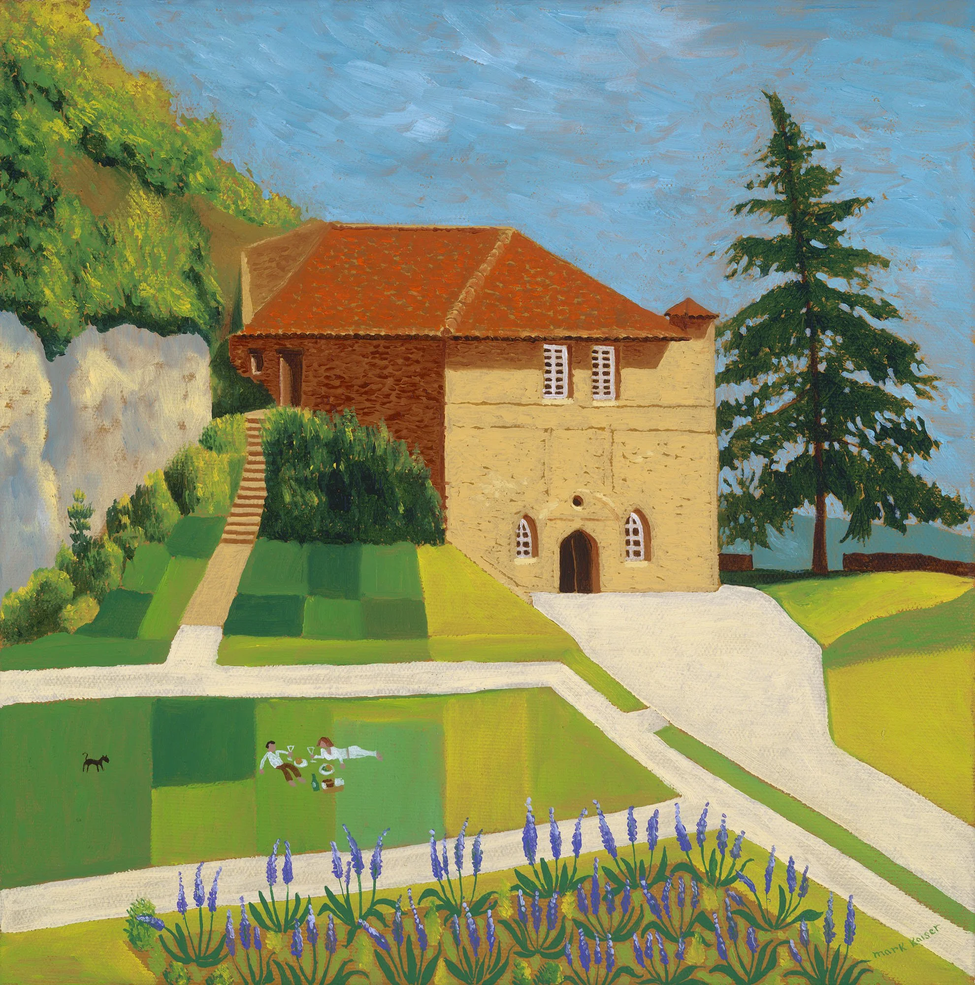 Relaxing in Aubeterre, South West France