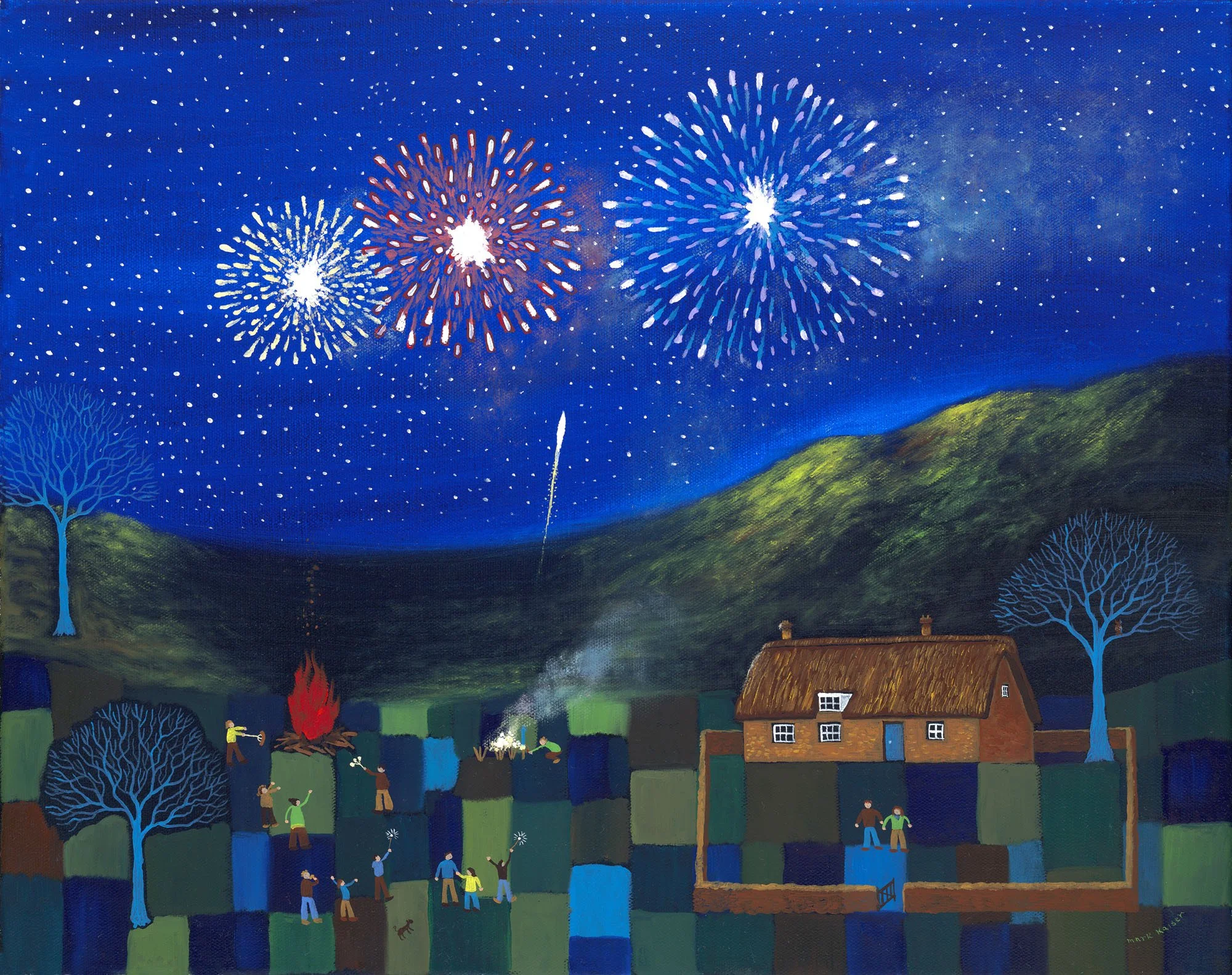 Birthday Party With Fireworks