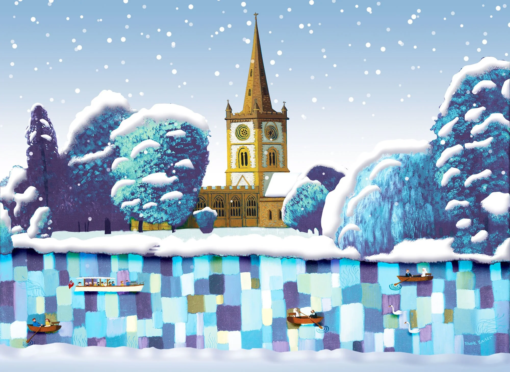 Holy Trinity Church, Stratford-upon-Avon, Winter
