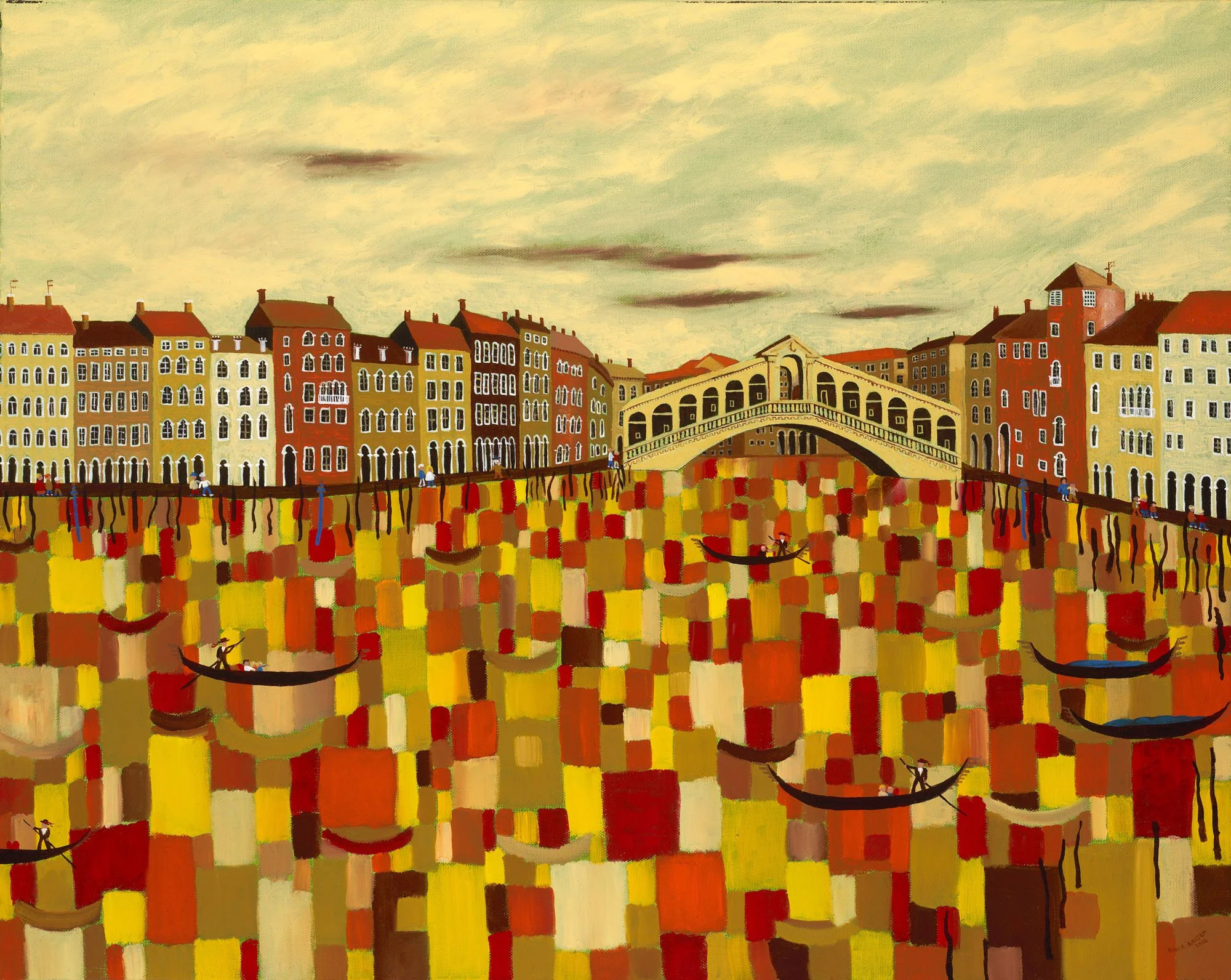 An Evening in Venice at the Rialto Bridge