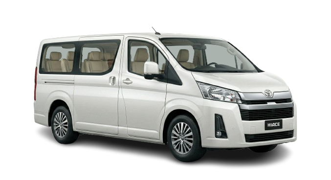 MGM Express luxury Toyota Hiace van for group airport transfers and professional chauffeur services.