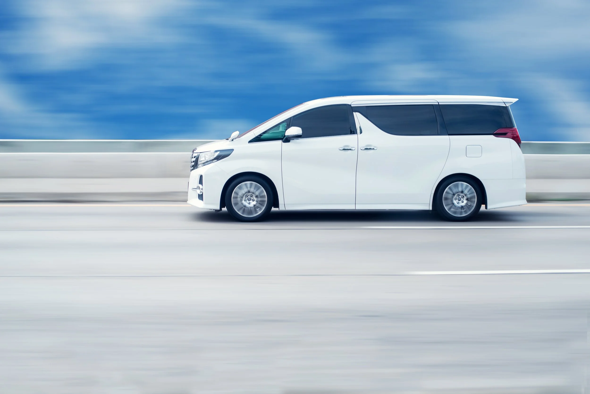 Reliable intracity transport by MGM Express, providing fast and professional city-wide travel in a luxury van