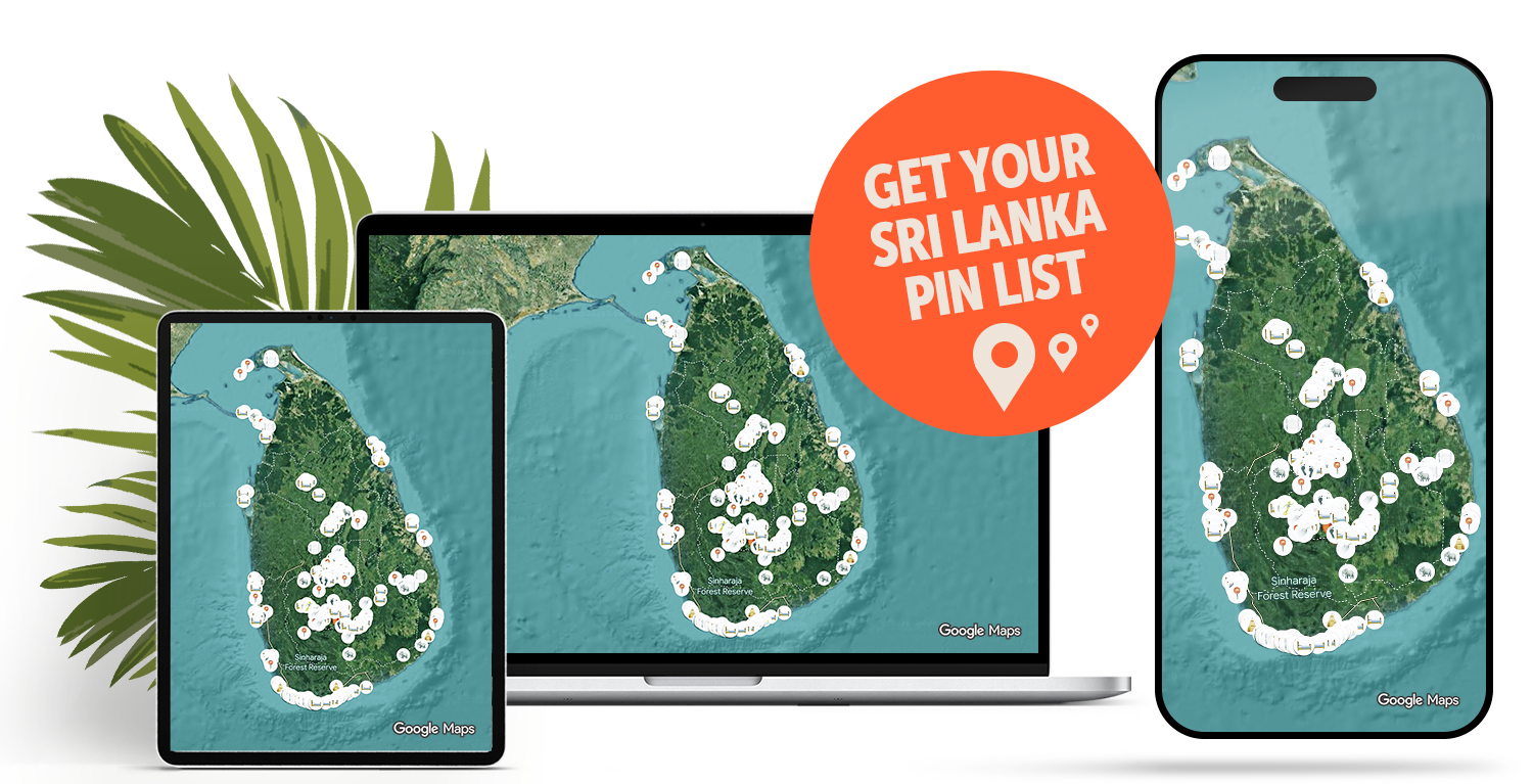 Sri Lanka Pin List displayed on laptop, tablet and smartphone