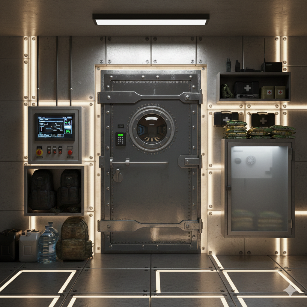 Porte de Safety Room ultra sécurisé capable de résister jusqu'au calibre 7.62X39