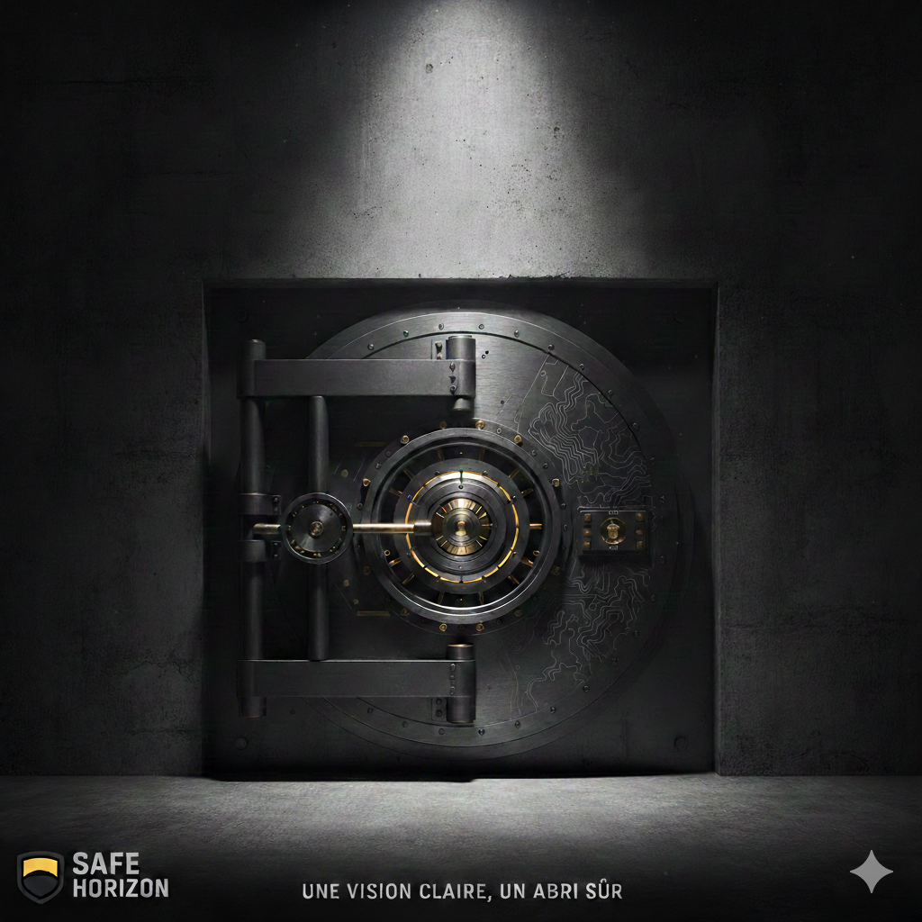 Image d'une porte de coffre fort ultra sécurisé