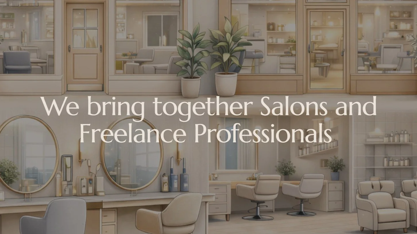 The Freelance Salon is here to match make Freelance Salon spaces to Freelance Professionals.

If you are a Salon owner, looking to advertise a Salon Section or Chair, Beauty Room or Massage Table- visit our website to create your listing. 

Freelance