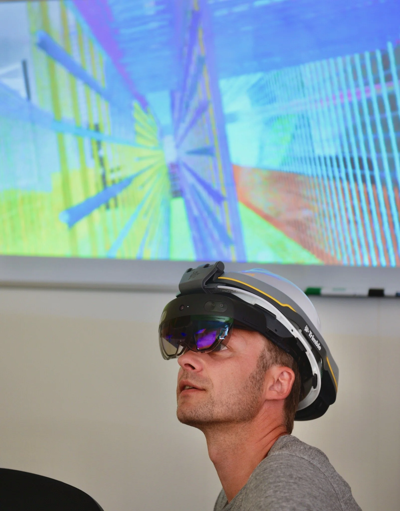 IMAGE: The Trimble XR10 with Hololens2 beeing tested by a customer… this is how we ideally demonstrate our products. Virtual demos actually work well too, though!