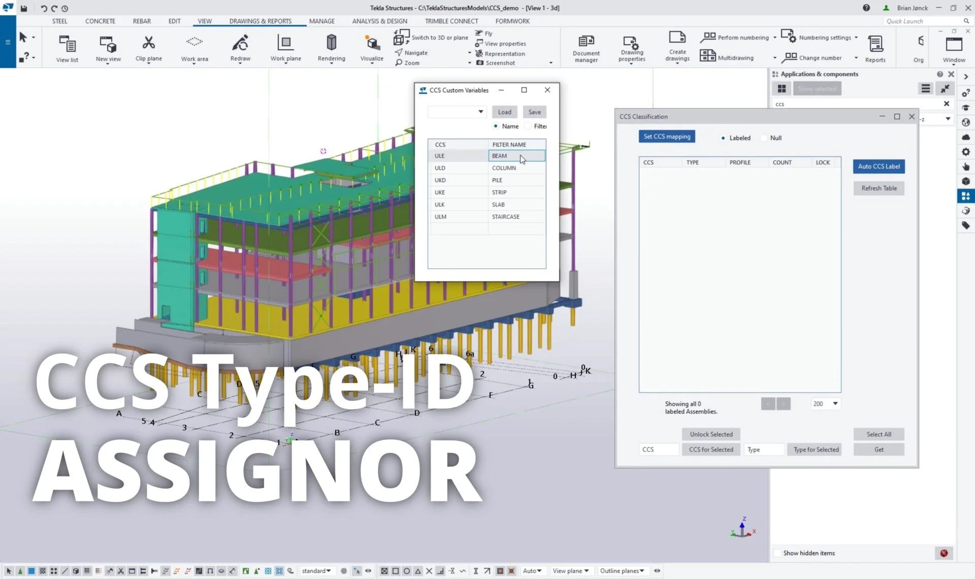 New Tekla Plugin: CCS Type-ID Assignment