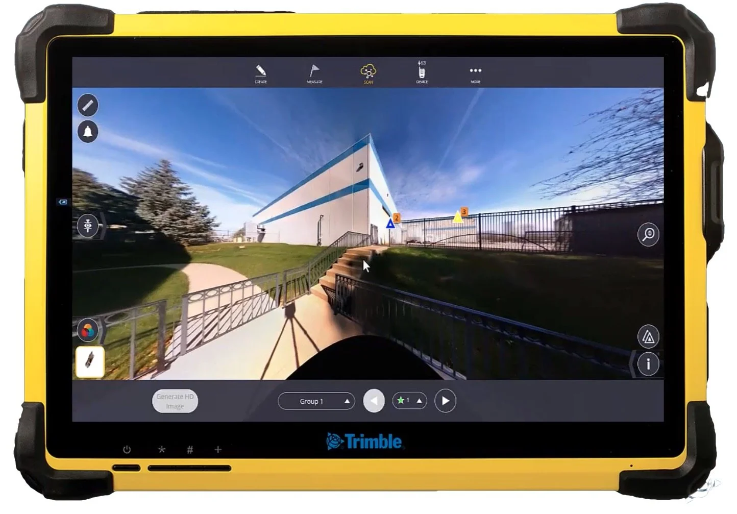 Trimble FieldLink: scanner camera view
