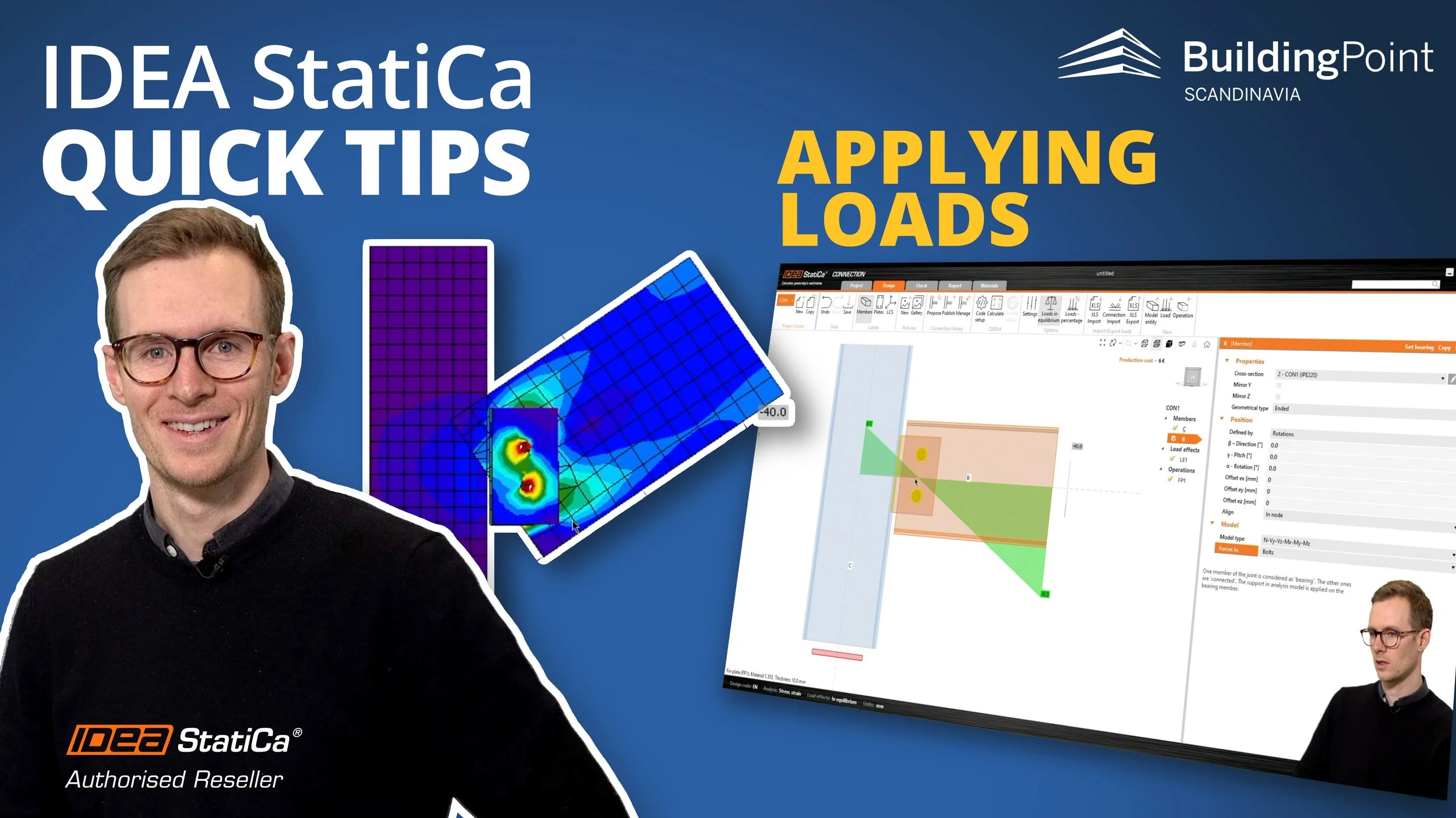 IDEA StatiCa Quick Tip: Applying Loads 