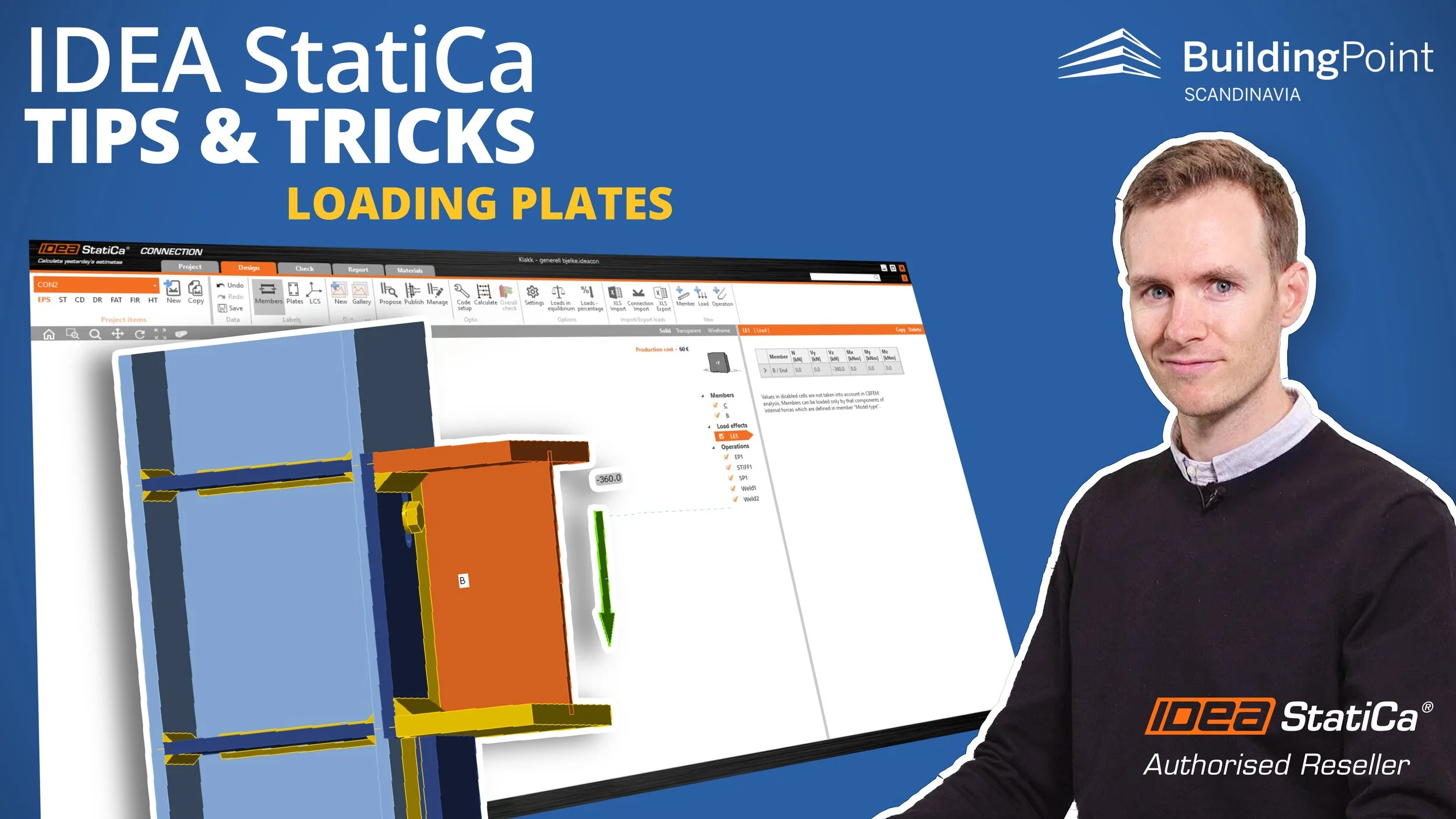 IDEA StatiCa Quick Tip: Loading plates best practice