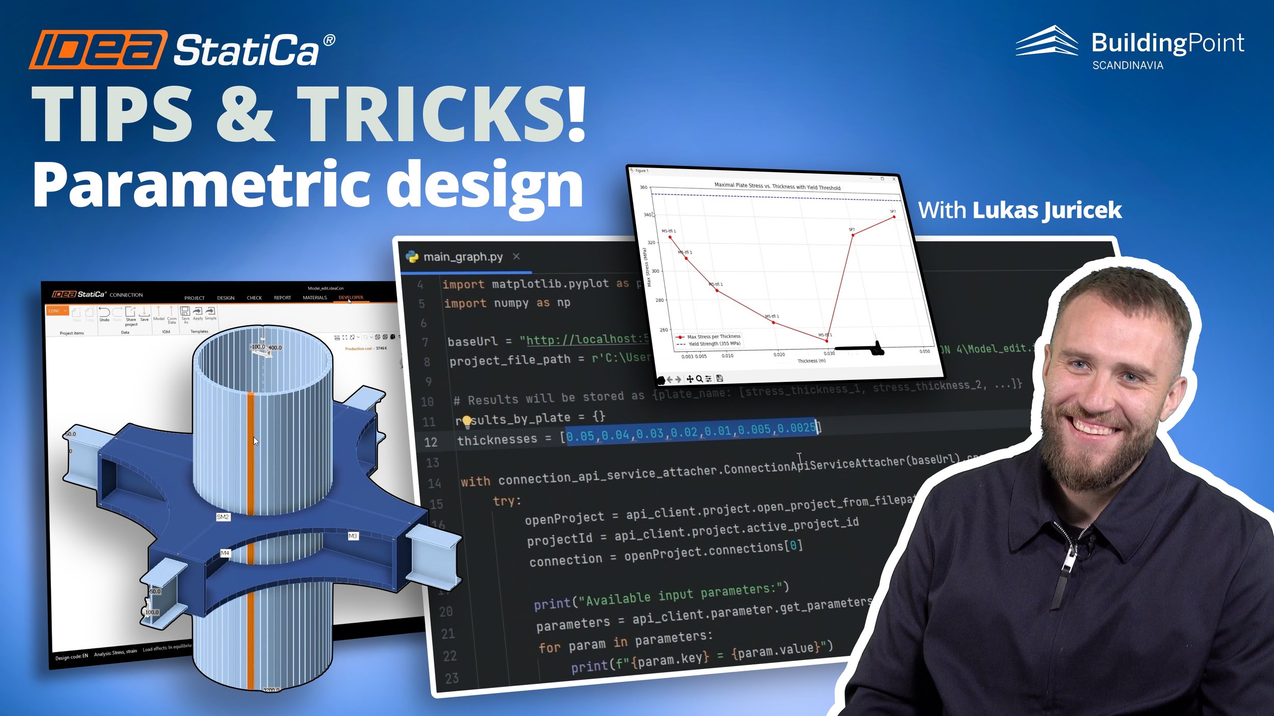 Parametric design in IDEA StatiCa - Offshore structure example!