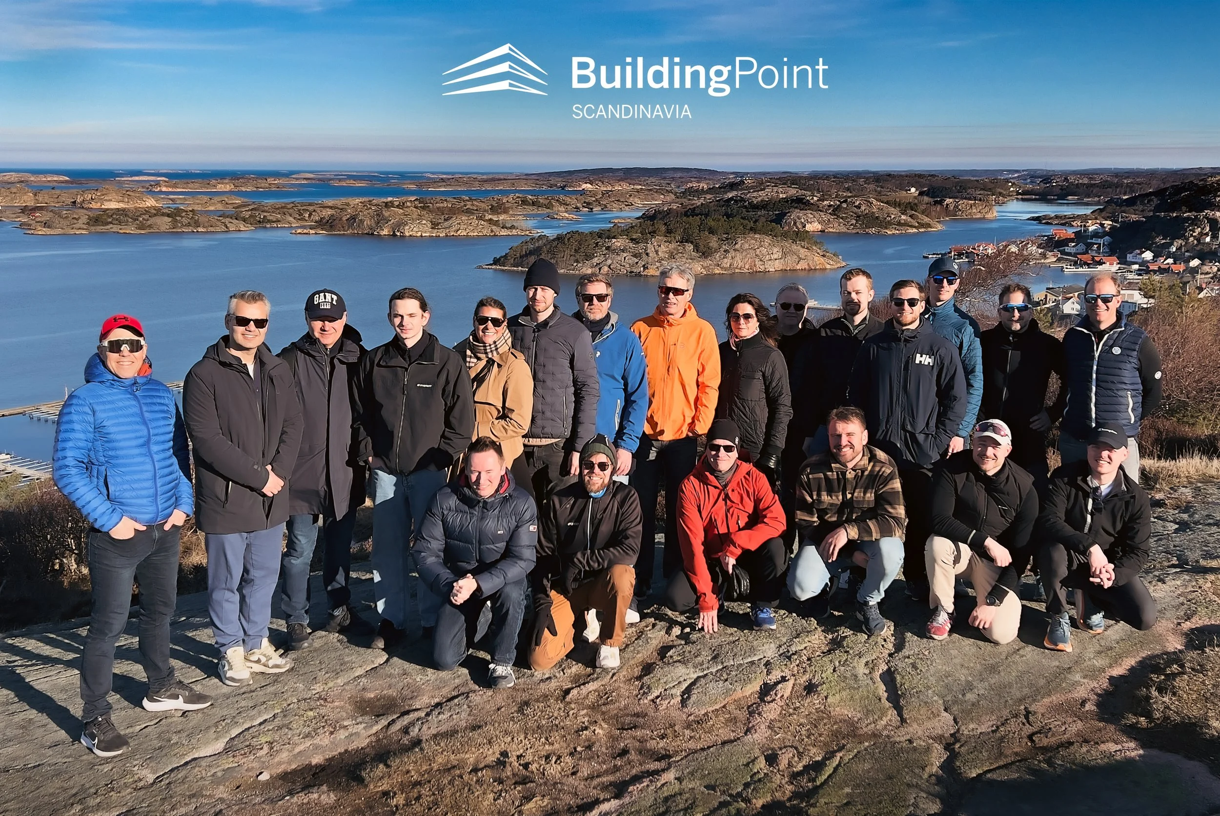 Team group photo - BuildingPoint Scandinavia teambuilding trip April 2025 Sweden- LR 3000px.jpg