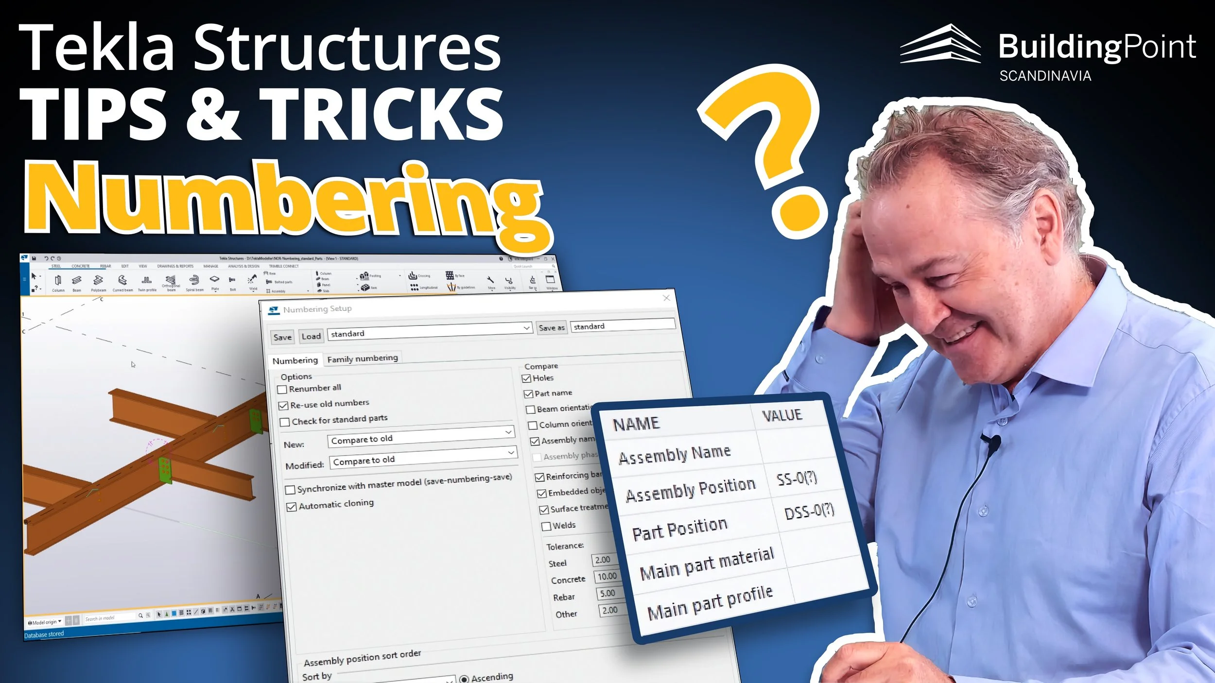 Tekla Tips &amp; Tricks - Numbering!