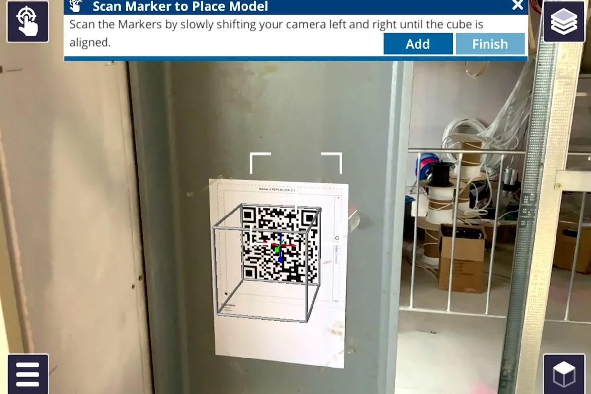 Trimble Connect QR code placement