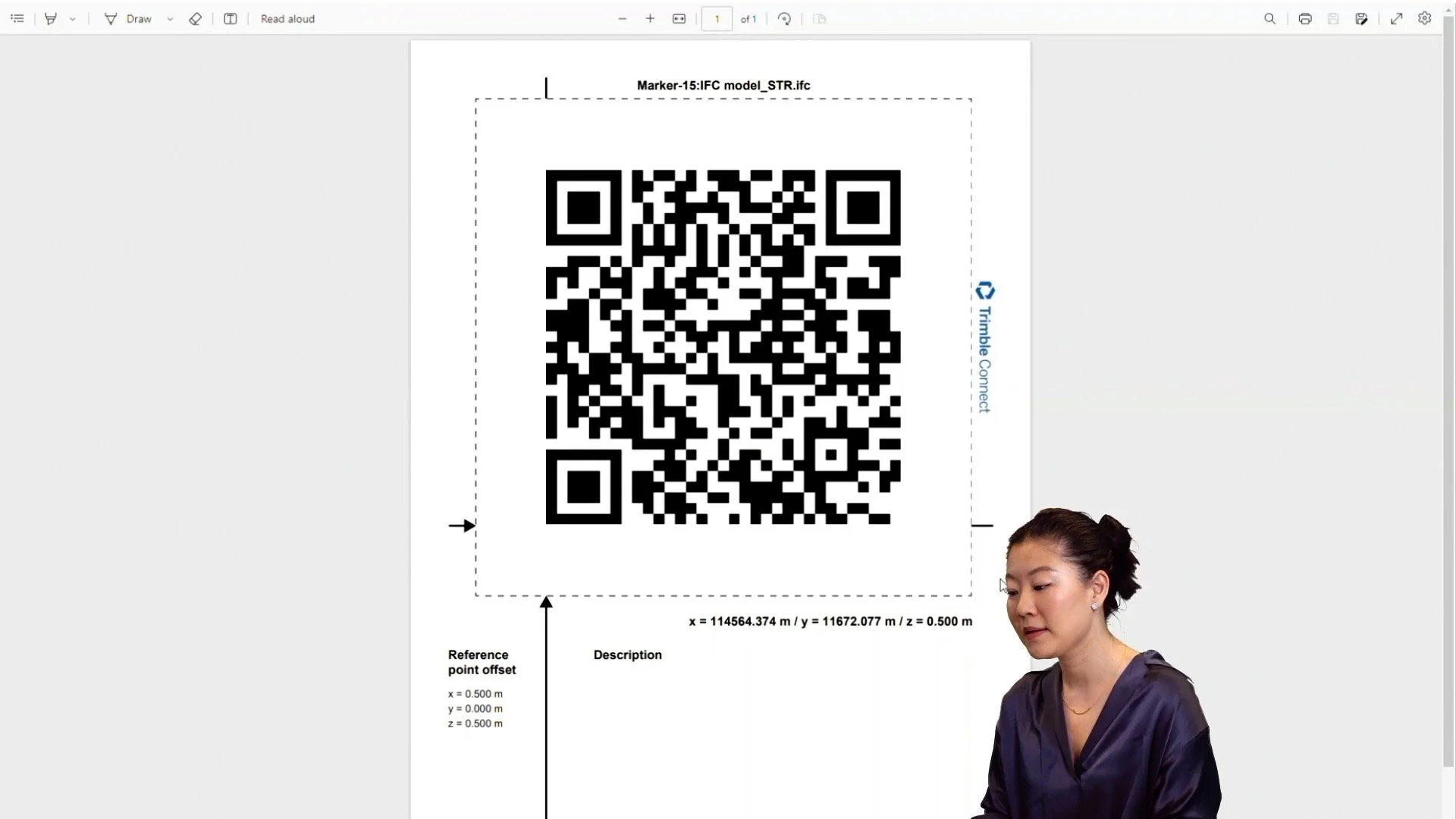 Print out the marker on paper and place it on the wall
