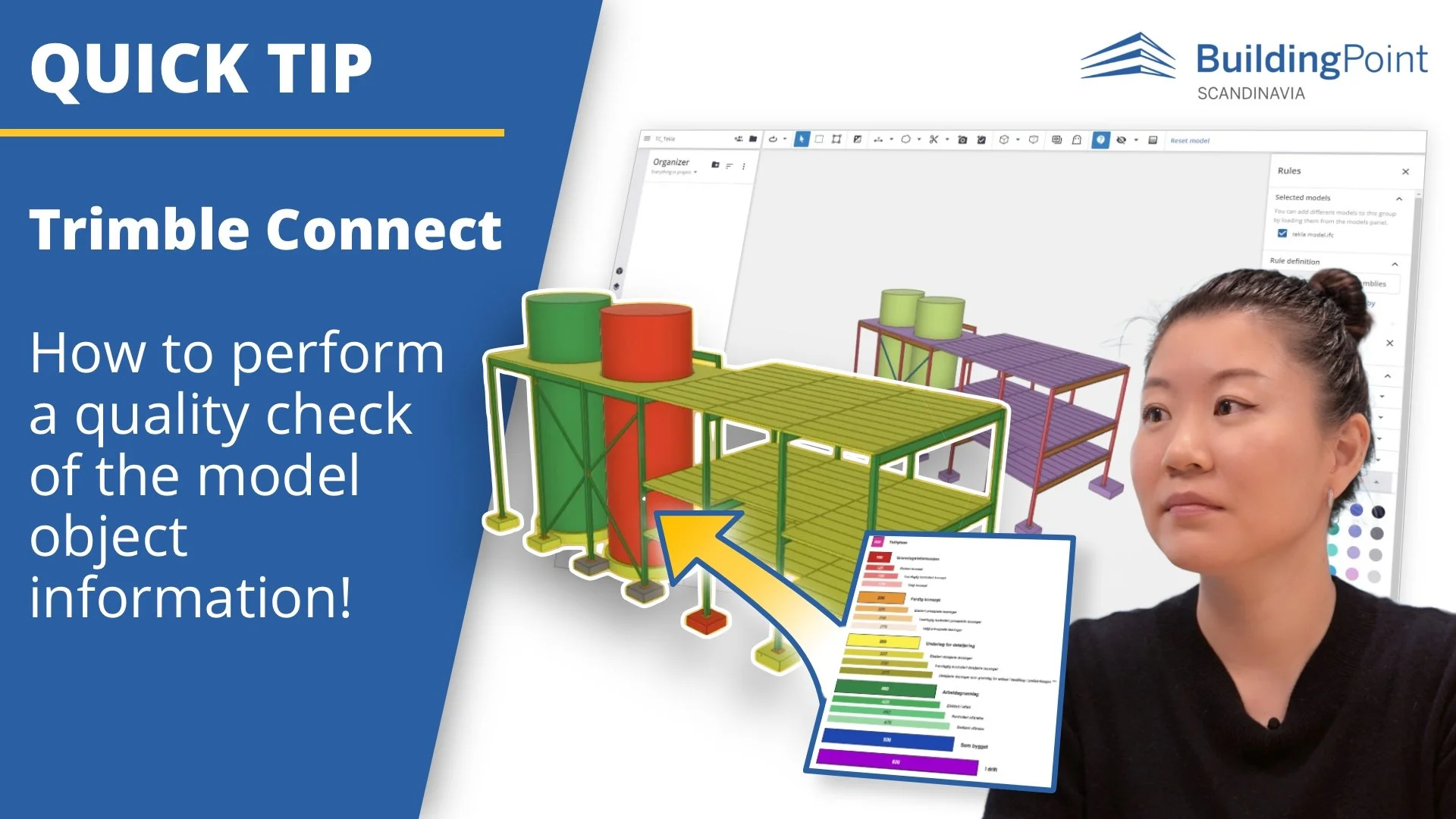 Trimble Connect QUICK TIP: How to perform a quality check of the model object information!