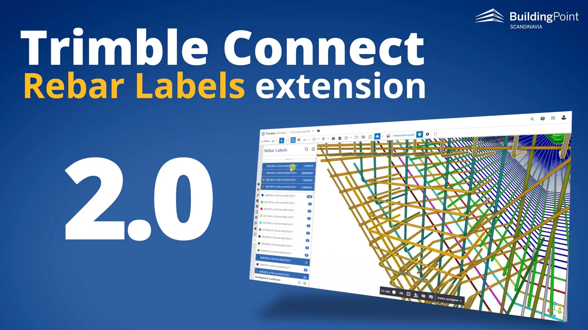 What’s new in Rebar Labels Extension for Trimble Connect?
