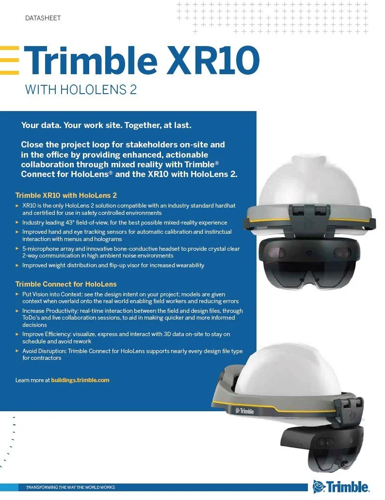 DATASHEET: Trimble XR10 with Hololens2