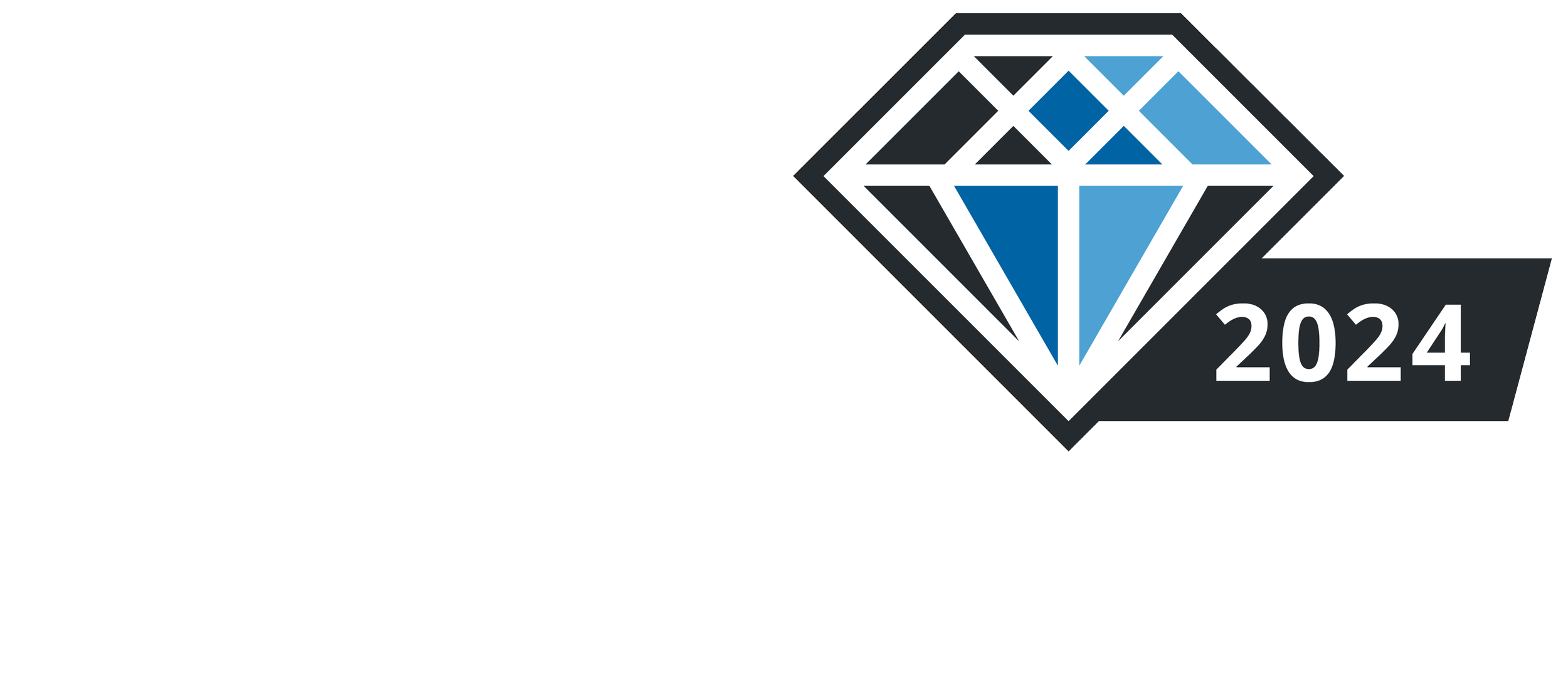 Tekla BIM Awards 2024 logo with geometric design.