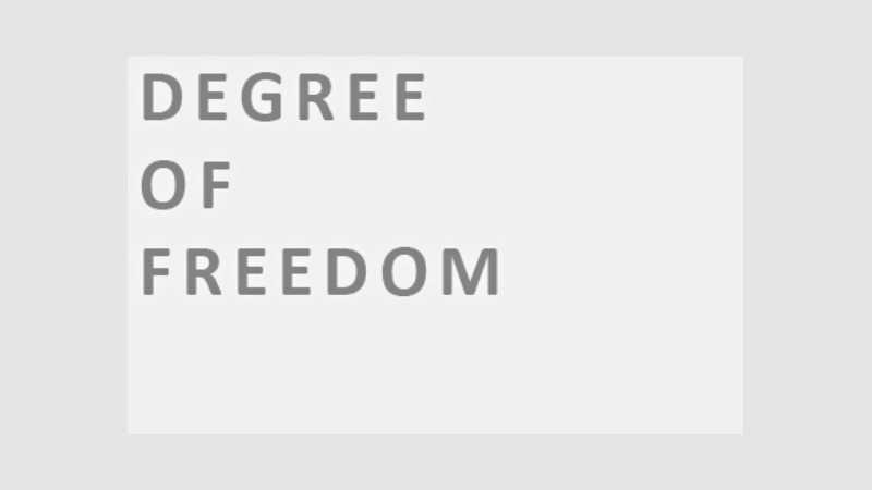 Degree of Freedom - “Finansparken Bjergsted”