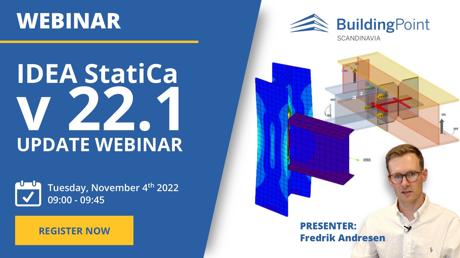 WEBINAR: IDEA StatiCa 22.1 update webinar